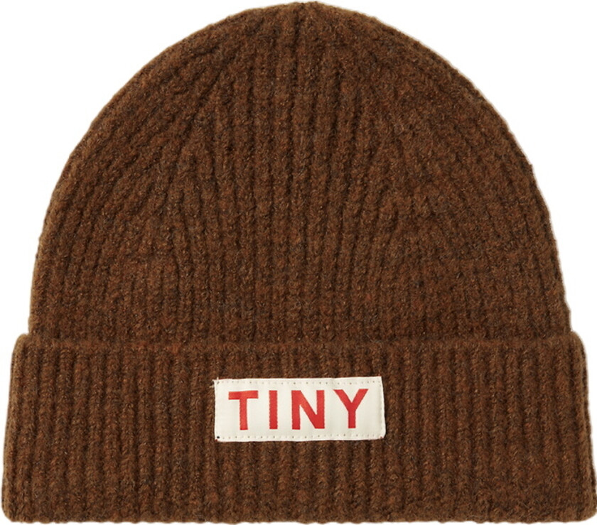 Lue - Strikk - Mørkebrun - - 50 cm - Lue