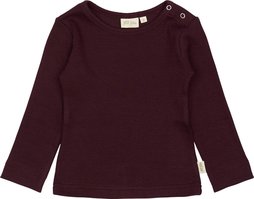Genser - Rib - Modal - Dark Grape - - 7 år (122) - Genser