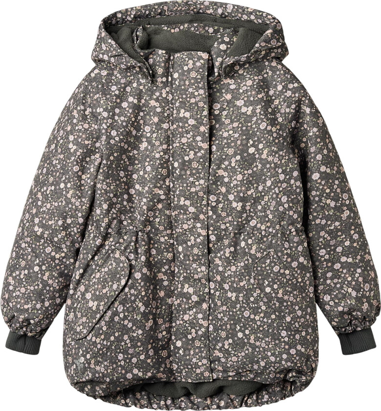 Vinterjakke - Tove - Black Sea Åpne blomster - - 10 år (140) - Vinterjakke