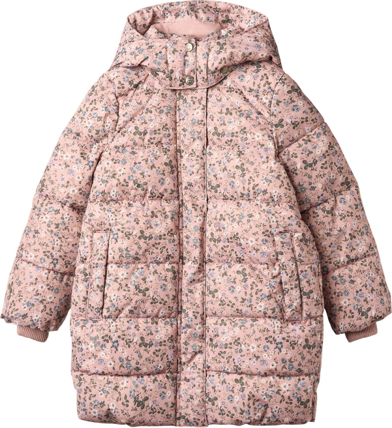 Polstret Jakke - Yrsa - Rose Powder Blomster - - 12 år (152) - Dunjakke