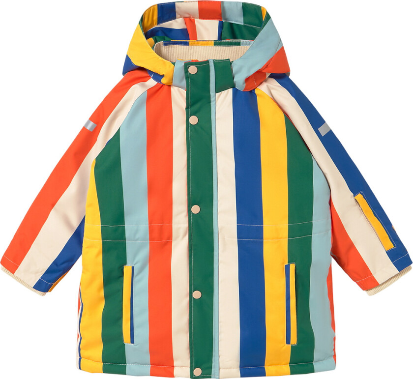 Vinterjakke - Flerfarget Striper - - 8 år (128) - Vinterjakke