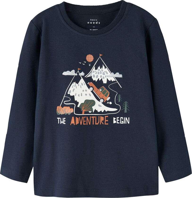 Genser - NmmVux - Navy Blazer/Begynn - - 3 år (98) - Genser