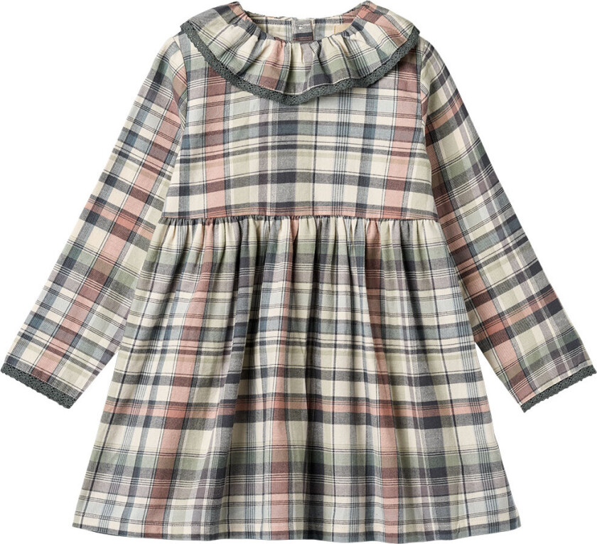 Kjole - Violetta - Multi Sjekk - - 3 år (98) - Kjole