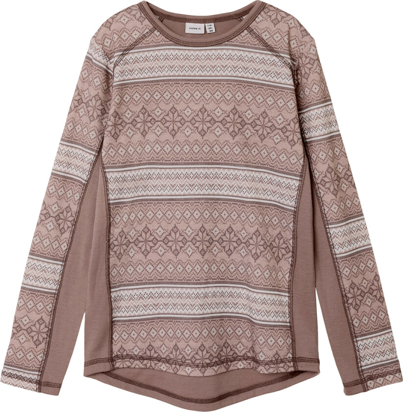 Genser - Ull - NkmWillto - Gevir/Snow Pattern - - 9-10 år (134-140) - Genser