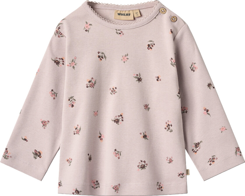 Genser - Marit - Soft Lilac Blomster - - 1 år (80) - Genser