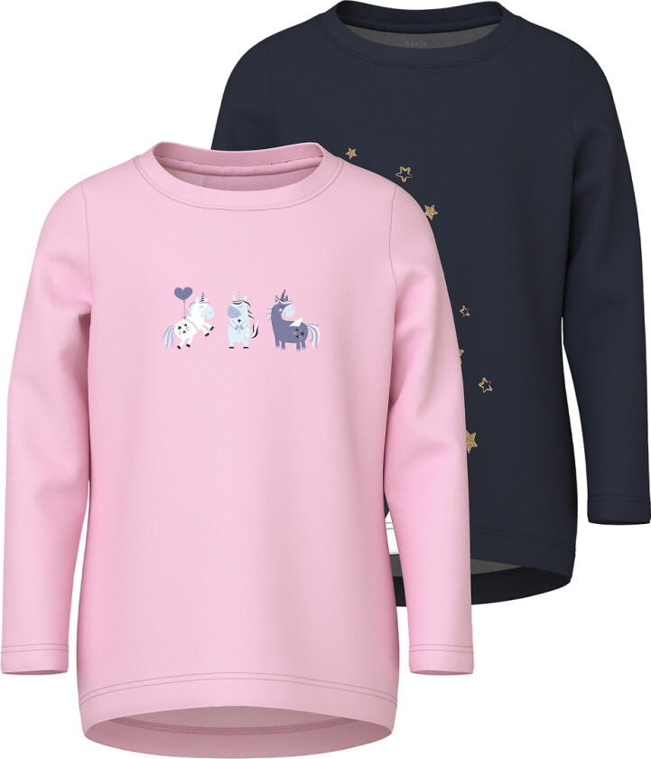 Gensere - NmfVix - 2-pack - Sweet Drømmer/Navy Blazer/St - - 4 år (104) - Genser