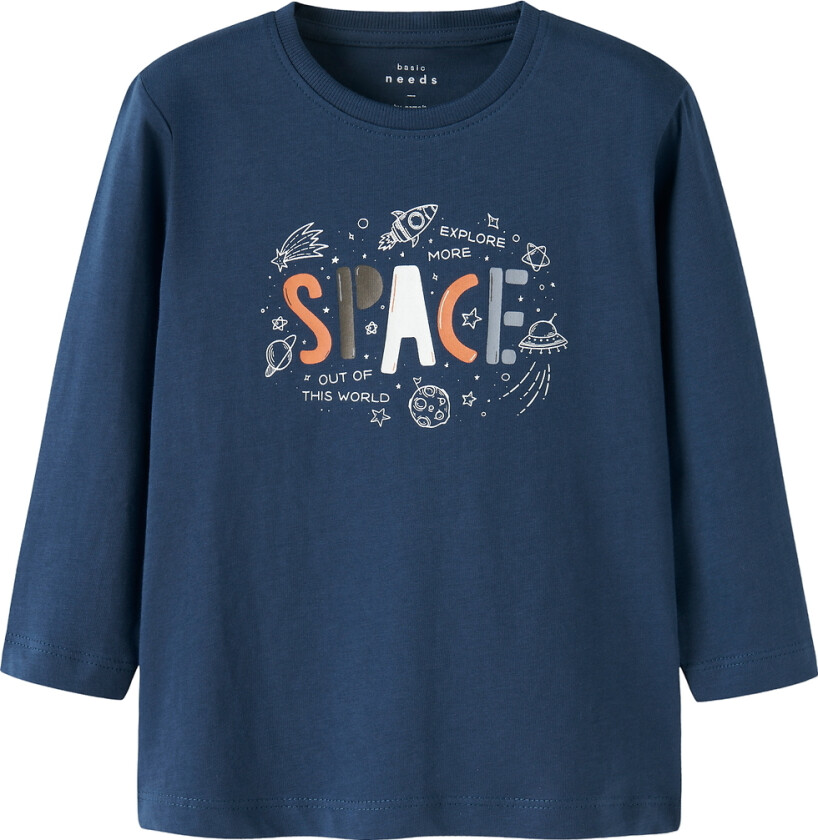 Genser - NmmVictor - Insignia Blue/Space - - 2 år (92) - Genser