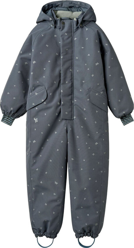 Vinterdress - Miko - Grey Blue Bokstaver - - 4 år (104) - Vinterdress