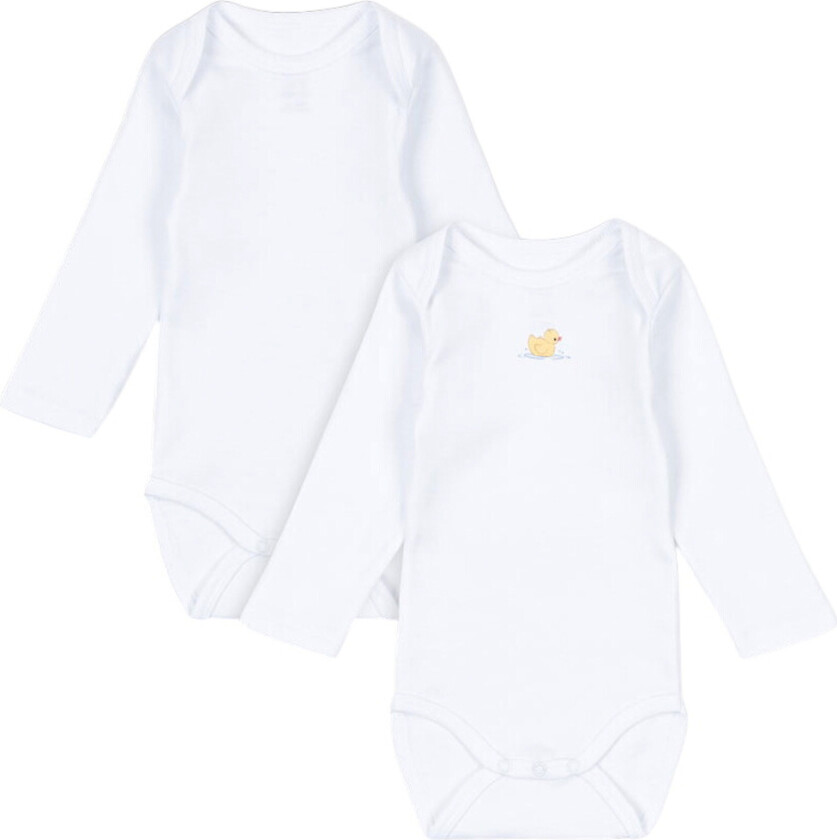 Bodyer I/e - Piscina - 2-pack - Optikk White - - 0-1 md - Langermet Body