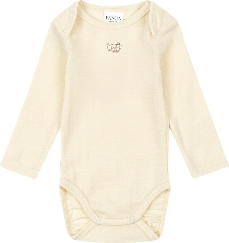Body I/e - Ull - Erba - Beige Melange - - 18 md - Langermet Body