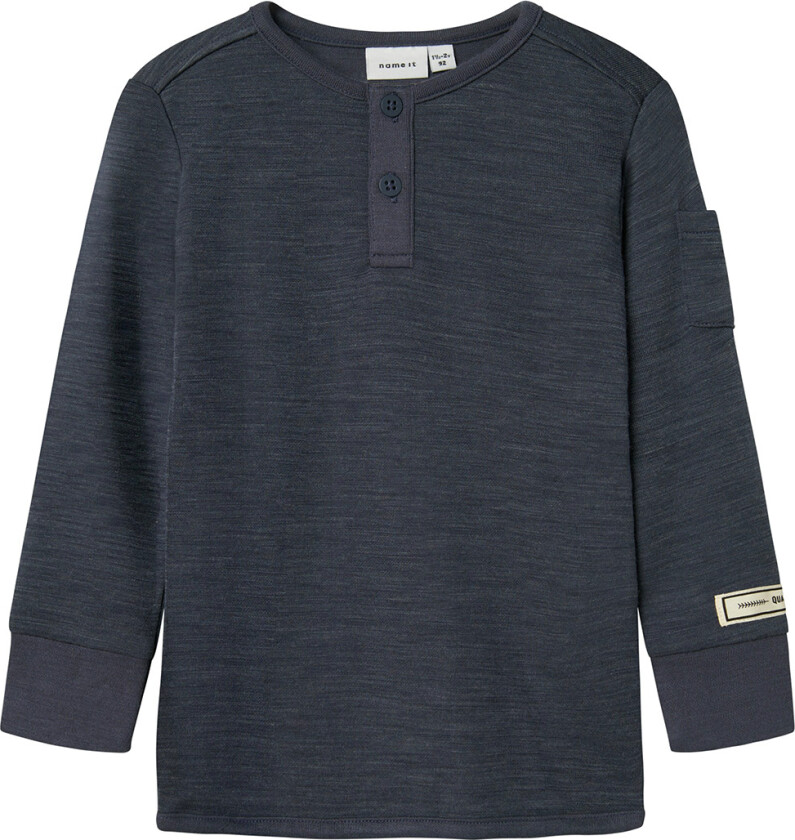 Genser - Ull/Viskose - NmmWyla - Ombre Blue - - 5 år (110) - Genser