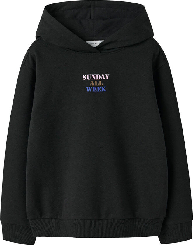 Navngi det Hettegenser - NkfOfina - Svart - Name It - 6 år (116) - Hettegenser