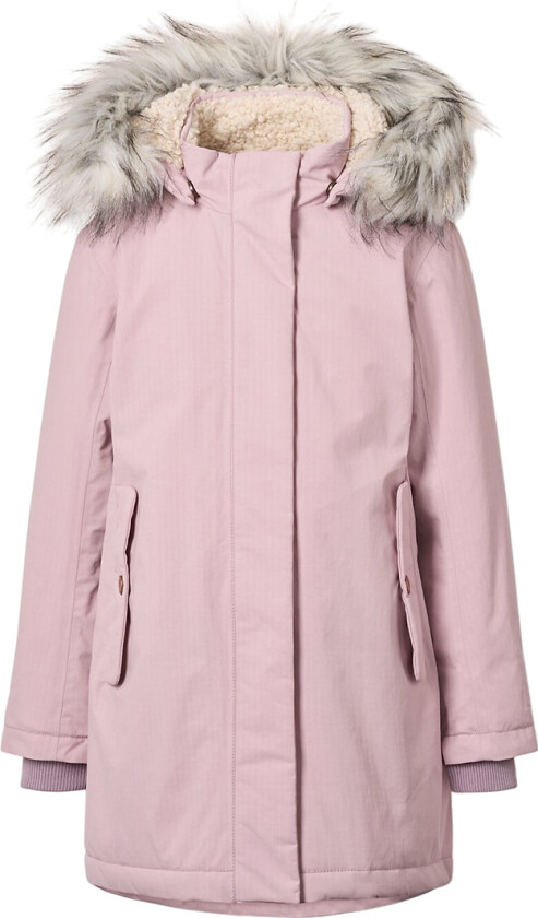 Vinterjakke - Peace - Blue Rosa m. Imitert pels - - 7 år (122) - Vinterjakke