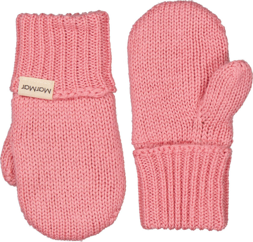 Votter - Ull/Bomull - Strikk - Alvilda - Raspberry - - 4-5 år (104-110) - Votter