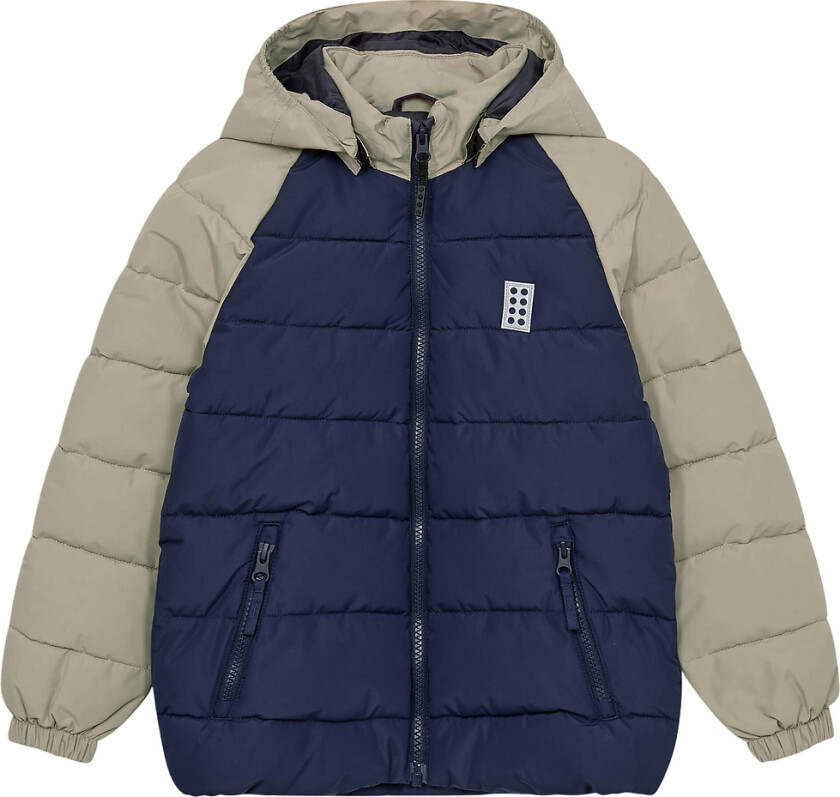 Polstret Jakke - LWJipe 704 - Blå/Beige - - 4 år (104) - Dunjakke