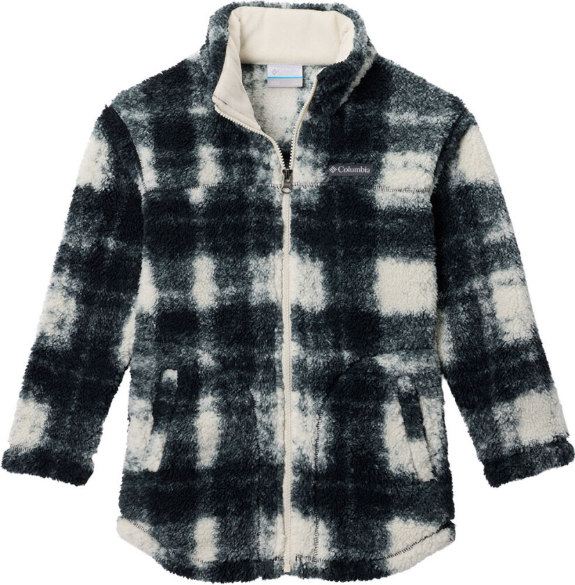 Fleecejakke - Teddy - West Bend - Svart/Hvit m. Rute - - 8 år (128) - Fleecejakke