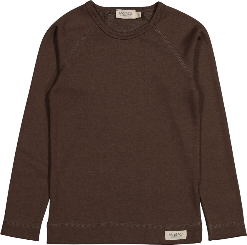 Genser - Viskose/Polyester stoff - Basislag - Deep Sjokol - - 7 år (122) - Genser
