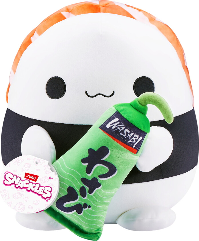 Snackles Kosedyr - 35 cm - Laksen Eva m. Wasabi - SNACKLES - OneSize - Kosedyr