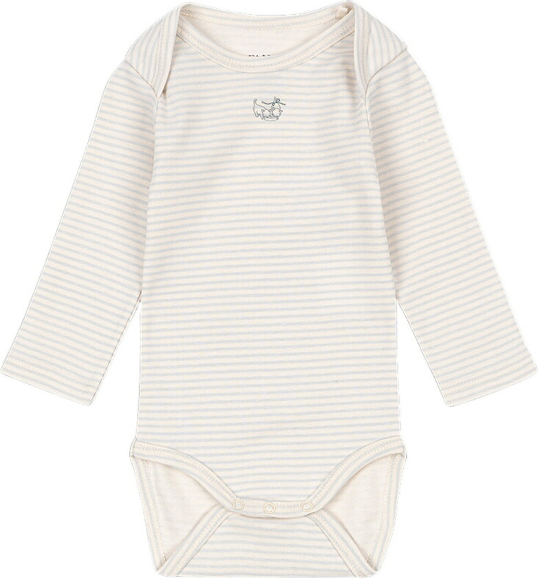 Body I/e - Fio - Te Stripe/Grå Dawn - - 3 md - Langermet Body