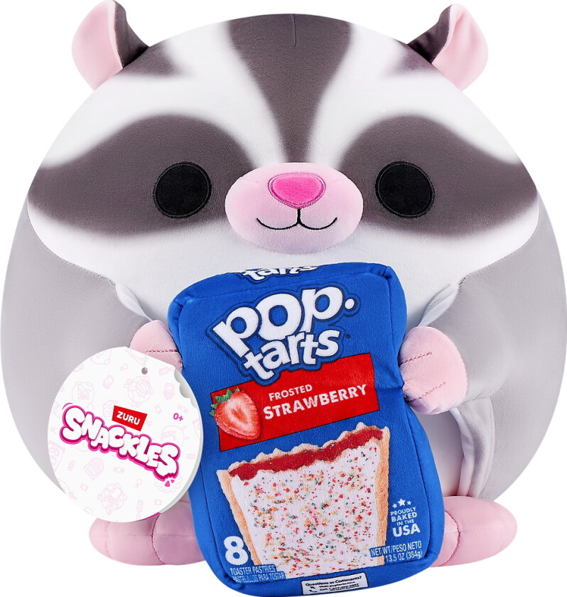 Snackles Kosedyr - 20 cm - Flygeekorn Marco m. Pop Terter - SNACKLES - OneSize - Kosedyr