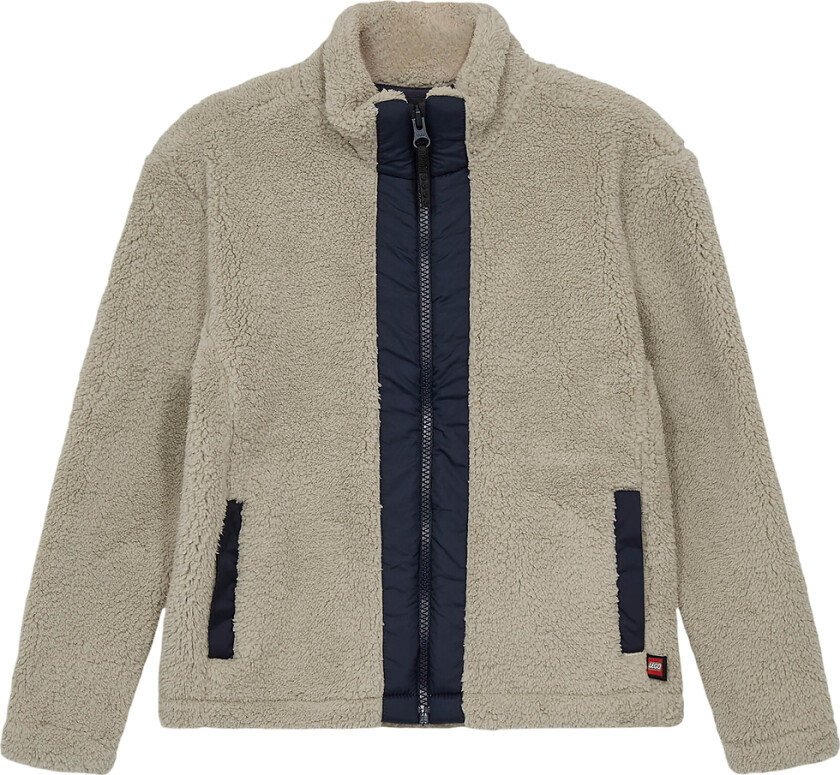 Fleecejakke - Teddy - LWSaku 206 - Beige - - 5 år (110) - Fleecejakke