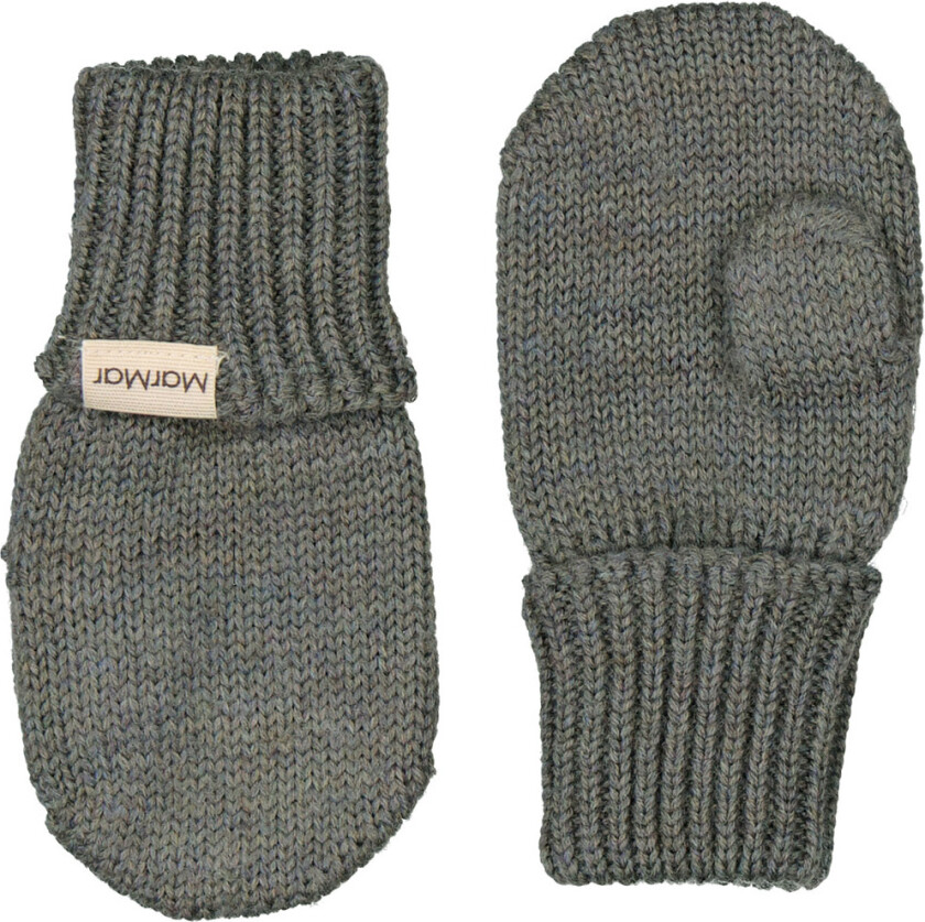 Votter - Ull - Strikk - Alvilda - Olive Leaf Melert - - 6-9 md - Votter