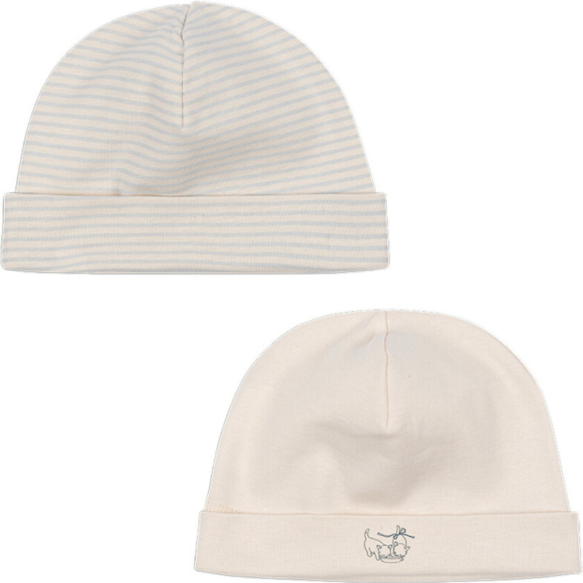 Luer - Beanie - Fio - 2-pack - Blue Mix - - 6-9 md - Lue