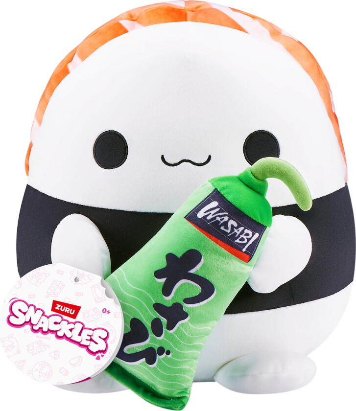 Snackles Kosedyr - 20 cm - Laksen Eva m. Wasabi - SNACKLES - OneSize - Kosedyr