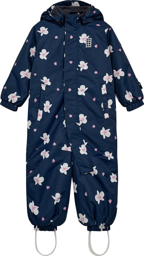 Vinterdress - LWJaz 710 - Navy m. Blomster - - 3 år (98) - Vinterdress