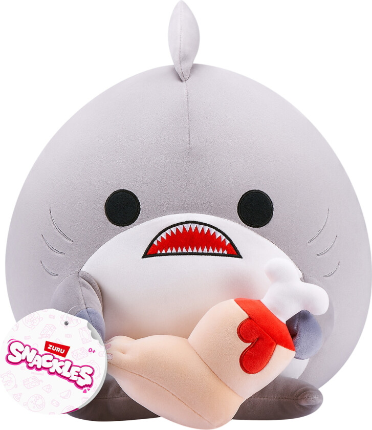 Snackles Kosedyr - 20 cm - Haien Finn m. Ben - SNACKLES - OneSize - Kosedyr