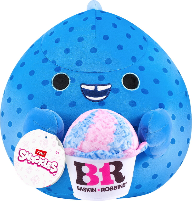 Snackles Kosedyr - 20 cm - Papegøyefisk Olivia m. Baskin Robbins - SNACKLES - OneSize - Kosedyr