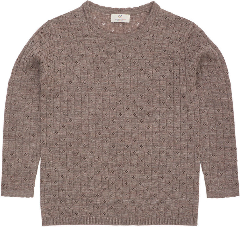 Genser - Ull - Strikk - Pointelle - Naturlig - - 3 år (98) - Genser