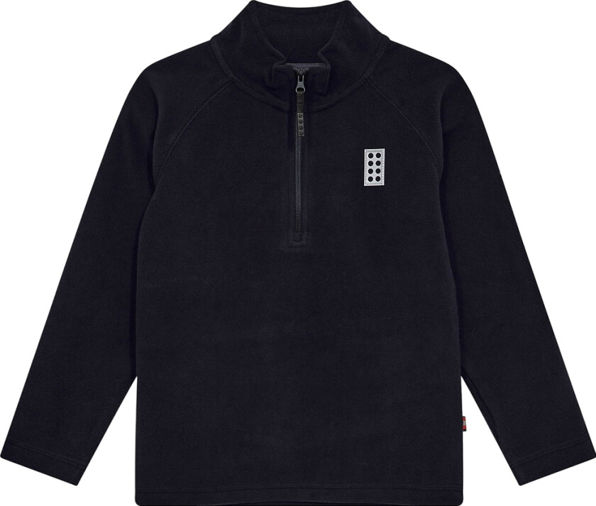 Fleecegenser - LWSinclair 702 - Svart - - 10 år (140) - Fleecejakke