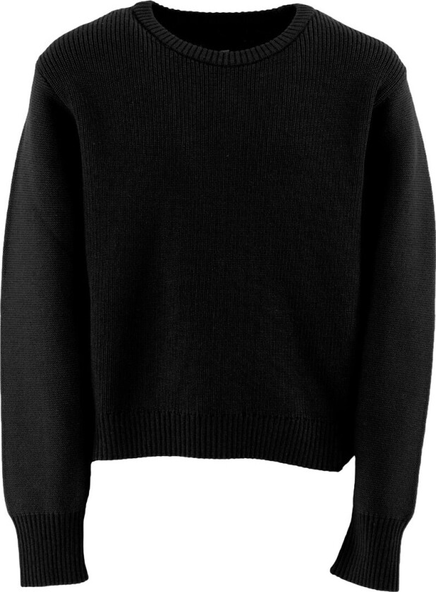 Genser - Ull/Bomull - Beskåret - Svart - - 16 år (176) - Genser