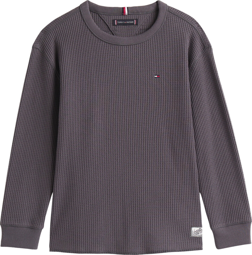 Genser - Strikk - Vasket Black - - 10 år (140) - Genser