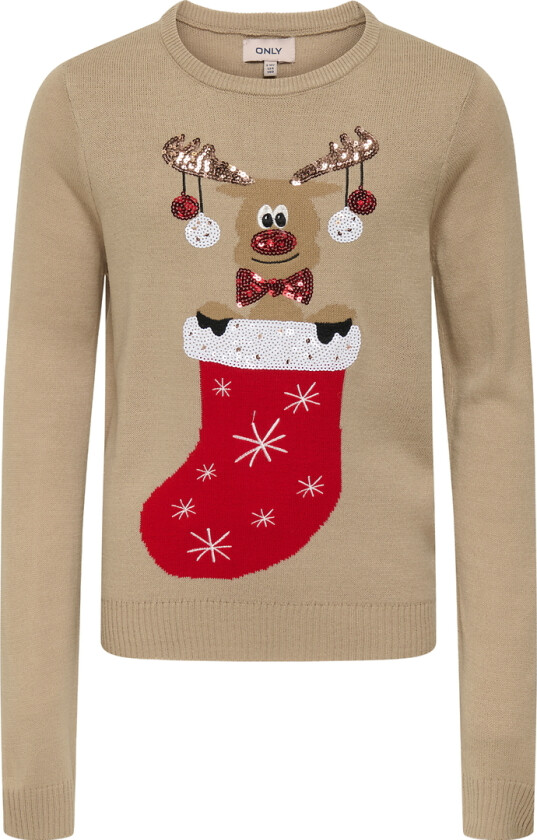 Genser - Strikk - KogXmas - Hummus/Julesokk - - 5-6 år (110-116) - Genser