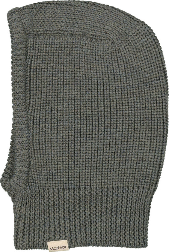 Balaclava - Ull - 2-lags - Strikk - Olive Leaf Melert - - 6-9 md - Balaclava - dobbel