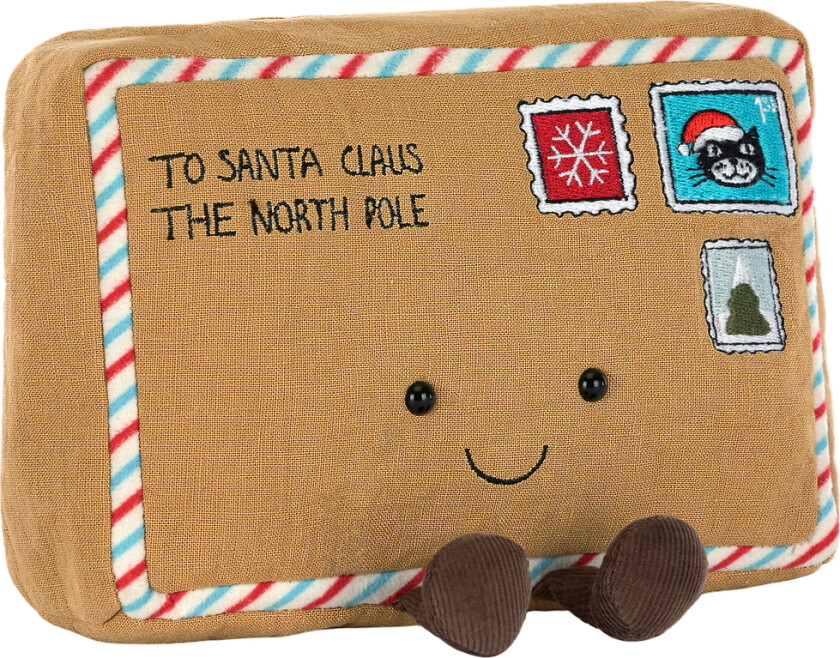 Kosedyr - 15x18 cm - Morsomme brev til Santa - - OneSize - Kosedyr