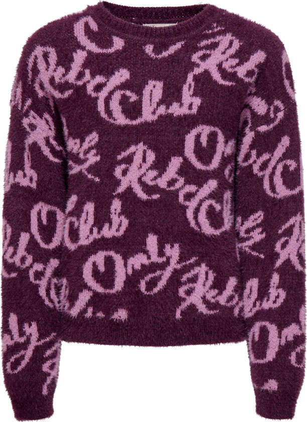 Genser - Strikk - KogDina - Mauve Wine/Mauve Orchid - - 7-8 år (122-128) - Genser
