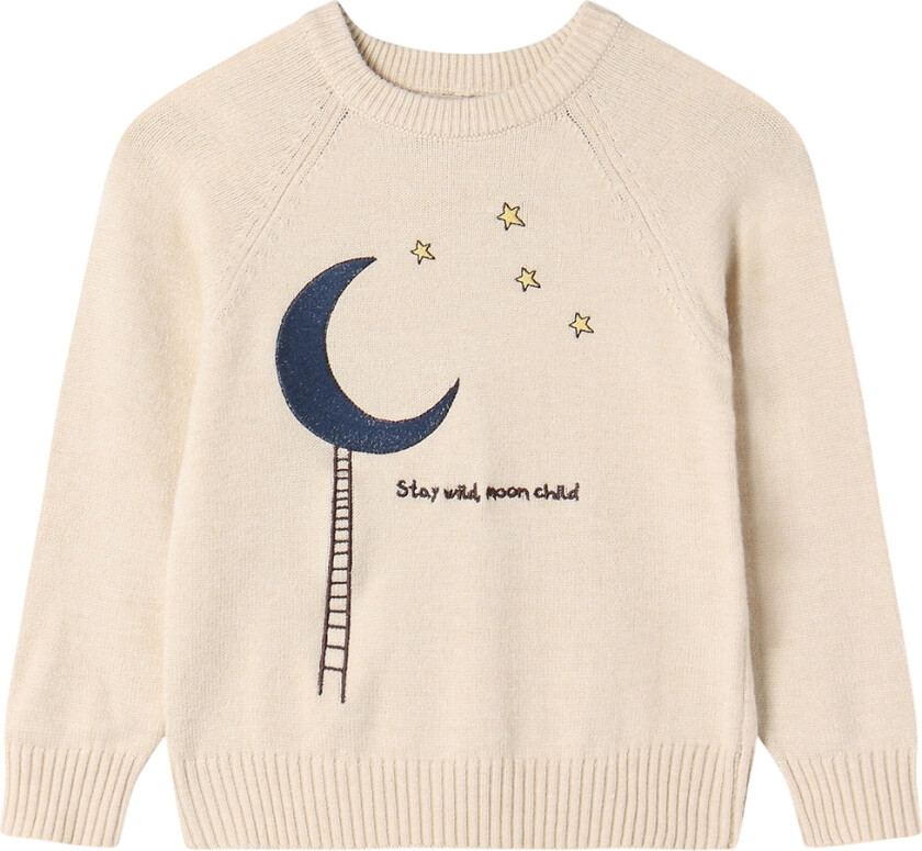 Genser - Strikk - Benna - Måne - Sandskjell - - 116 - Genser