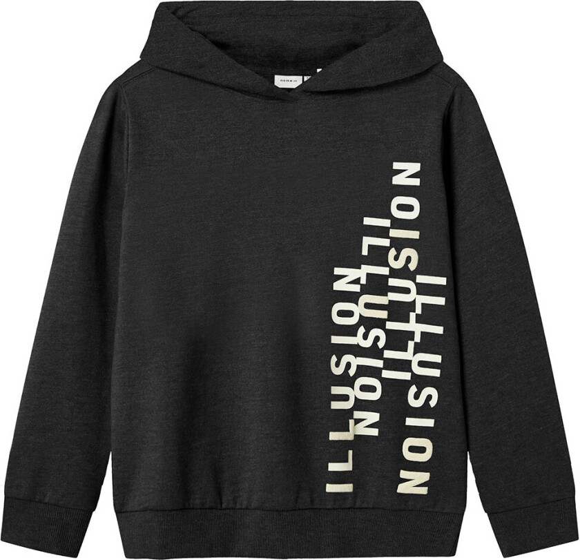 Hettegenser - NkmOlaf - Svart - - 6 år (116) - Hettegenser