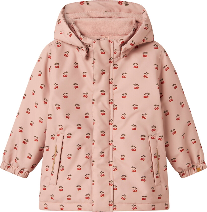 Lil' Atelier Vinterjakke - NmfLasnow10 - Misty Rose/Cherry - Lil Atelier - 7-8 år (122-128) - Vinterjakke
