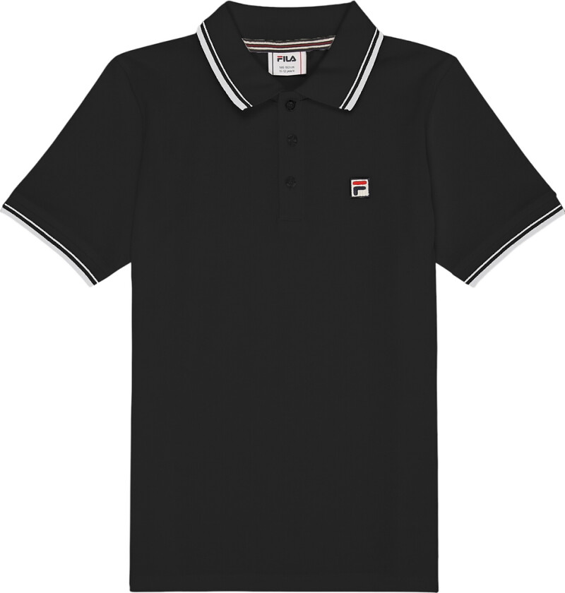 Polo - Piqué - Biella - Svart m. Logo - - 11-12 år (146-152) - Polo