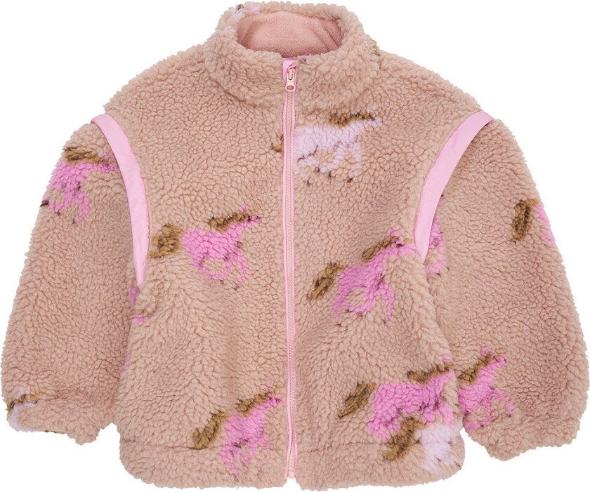 Fleecejakke - Teddy - Avtakbare ermer - Rose - - 8 år (128) - Fleecejakke