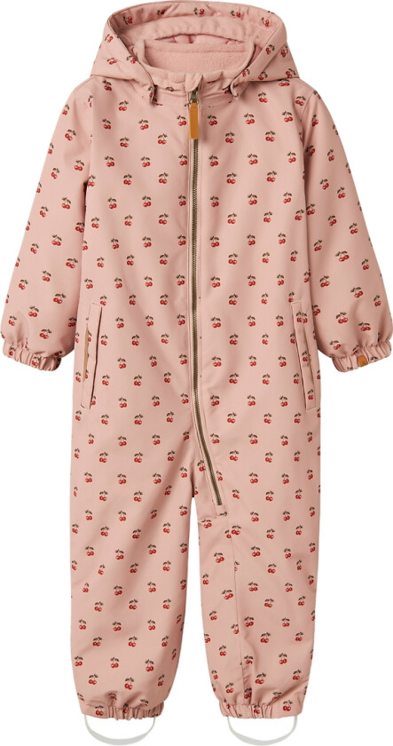 Lil' Atelier Vinterdress - NmfLasnow10 - AOP - Misty Rose/Cherry - Lil Atelier - 4 år (104) - Vinterdress