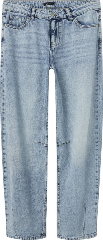 Jeans - NlnBex - Ballong - Medium+ Blue Denim/Vasket - - 12 år (152) - Jeans