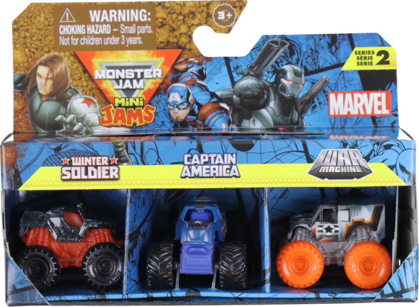 Biler - 1:87 - Mini - Marvel - 3-pack - - OneSize - Bil