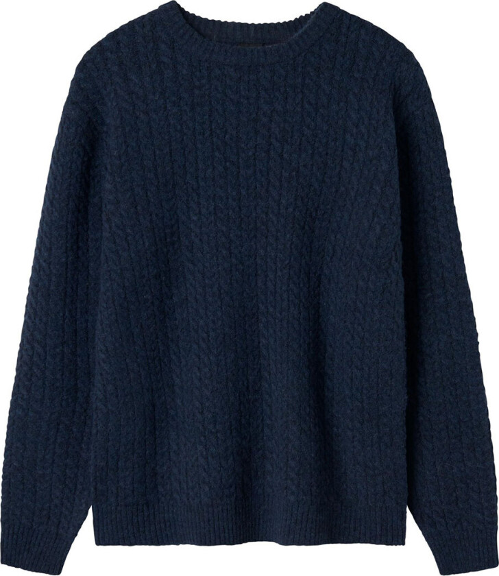 Genser - Strikk - NlmKave - Navy Blazer - - 11-12 år (146-152) - Genser