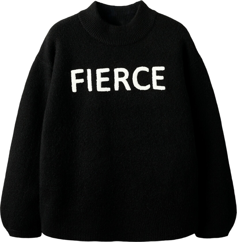 Genser - Strikk - NkfOdessa - Black - - 6 år (116) - Genser