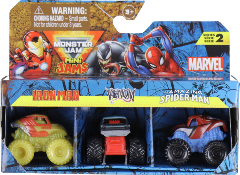 Biler - 1:87 - Mini - Marvel - 3-pack - - OneSize - Bil